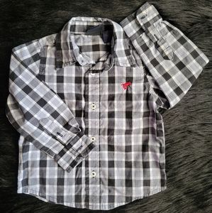 Wrangler collar button down dress shirt